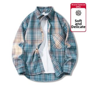 TUCANO | Retro Grid Long Sleeve Casual Shirt Thin for Summer