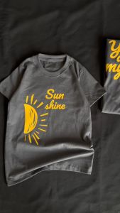 Kaos Couple Keluarga Lengan Panjang Pendek Terbaru Motif Never Ending of Happiness