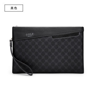 GOLF Mens Business Casual Handbag Fashion Trendy Envelope Handheld Bag Leather PVC Large Size Soft Handle OL Style