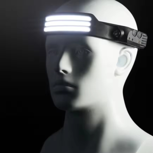 1~5PCS Induction Headlamp COB+XPE Sensor Head Lamp Built-in Battery USB Rechargeable Head Flashlight For Outdoor Camping Fishing