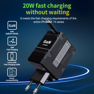 GaN 20W Fast charging PD3.0 Charger Type C lighting For Phone EU/US/UK Plug Wall Charger（F2）