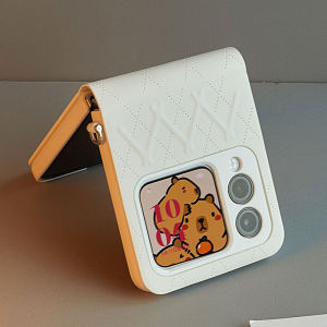 Huawei NovaFlip Phone Case Foldable Screen Full Cover Anti-Fall with Lanyard Crossbody Protective Shell with Central Axis Protection