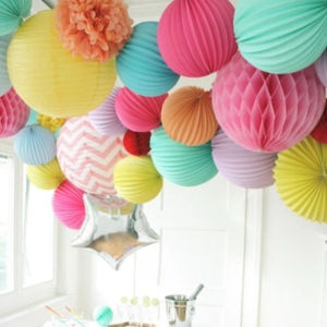 Paper Honeycomb Ball Flower Lantern DIY Handmade Wedding Kid Birthday Decoration Baby Shower Honeycomb Ball Lanterns Decorative
