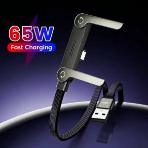 Cáp Sạc Nhanh USB Type C 65W 90 Độ ° Bộ Chuyển Đổi Khuỷu Tay Cho Huawei Xiaomi Samsung - 27W Type C Sang Lightning Cho Điện Thoại Di Động iPhone