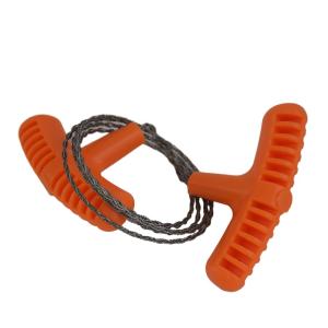 Portable Stainless Steel Wire Saw Heavy-Duty Finger Handle Manual Cutting Chain Saw Compact EDC Survival Tool for Outdoor Campin