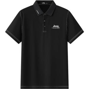 Jeep | Jeep Official Ice Sensation Polo Shirt Mens Outdoor Breathable T-Shirt Short Sleeve Sportswear Ultra Light Windproof UV Protection