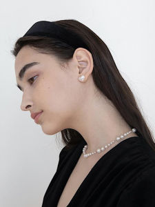 Always Fashionable Pearl Heart Shaped Earrings for Women Trendy Minimalist Cold Style Jewelry Ear Decor 2021 New Arrival
