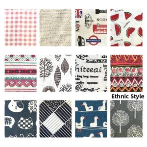 DIY Handmade Book Cover Material Cotton Linen Fabric