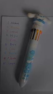 Pulpen Karakter Boneka diatas pulpen 10 Warna Lucu