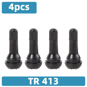 Lanke Rubber Tire Valve Cap TR413/TR414 Car Truck Motorcycle Tubeless Tyre Valve Stem Cover Zinc Alloy Rubber Tire Stem Caps