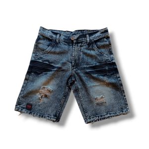 Celana Pendek Jeans Sobek Pria Premium Ripped Casual Distro Denim