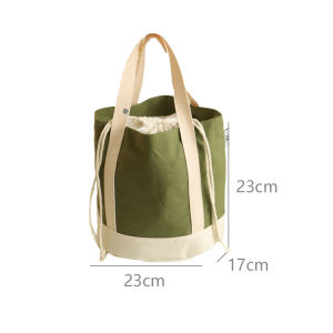 KEMENGYANG | Thermal Insulated Lunch Bag Thick Canvas Drawstring