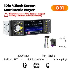 4.1" Universal 1 Din Car Radio Multimedia Video MP5 Player FM Stereo Receiver Support Bluetooth Reversing Mirror Link Autoradio