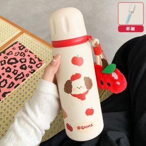 Cốc Nước Cách Nhiệt Dễ Thương Dung Tích Lớn Có Nắp Cốc Hút Cốc Nước Học Sinh Du Lịch Cốc Nhựa PP Chống Rò Rỉ Cốc Cách Nhiệt