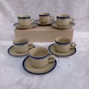 cangkir klasik list warna lucky isi 1set