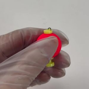 10Pcs Snap-On Ball Fishing Bobber Floats High Buoyancy Eye-catching Red Floating Ball