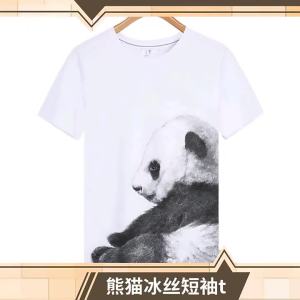 Panda Pattern Ice Silk Quick Dry T-shirt and Shorts Set
