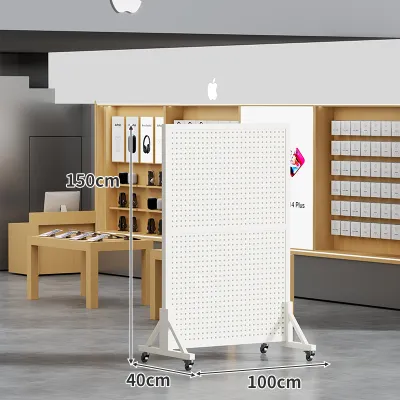 Floor Standing Display Pegboard Shelf