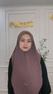 HIJAB INSTAN SNOW KNIT MALAY / KERUDUNG KNIT INSTAN PET MALAY VIRAL