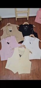 womens highquality solf tweed double lining formal vest top fashionable vest 3086
