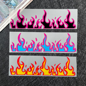 Flame Motorcycle Stickers Bike Car Helmets Fuel Tank Reflective Waterproof Vinyl Decal Accessories for QJMOTOR YAMAHA HONDA KTM