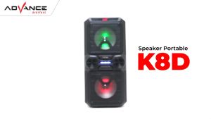 ADVANCE K8D Speaker Meeting Portable 8 inch x 2 - FREE 1 BH MIC WERLES