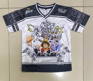 Jersey onepiece monkey d luffy gear 5 untuk anak usia 7 sampai 12 tahun