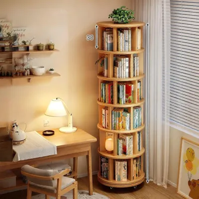 ชั้นวางหนังสือมุมหมุนได้ 360 องศา