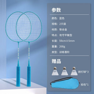 Childrens Badminton Racket Set Beginner Double Racket Primary School Special Use Professional Starter Kit Family Fun