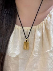 ทันสมัย ผู้หญิง สร้อยคอ Lingering Cloud Abacus จี้วัสดุโลหะผสม Multi-layered พร้อมฤดูใบไม้ร่วงอบสด สไตล์เกาหลี