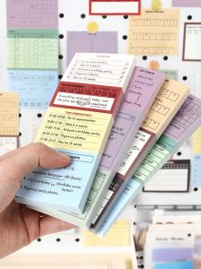 Tear-off Ins Style Triple Section Notepad Stationery