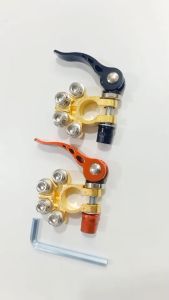 TP ขั้วแบตปลดไว ตัวหนา สีทอง แข็งแรงแน่น100% ปลดง่ายแค่กดและดึง จัดส่งไ