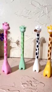 Pulpen Gel Jerapah Pena Tinta Hitam Lucu Pen Gel 0.5mm Girrafe Ballpen Aesthetic ATK3009