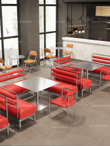 Industrial Style Stainless Steel Coffee Table Dining Table Metal Small round Table Chair Square Table for Tea Shop Dessert