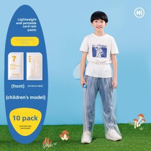 MONLEYTA | Disposable Thickened Raincoat And Trousers Set With School Bag For Children Going To School Special Use For Amusement Park