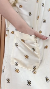 Daster Tumpal Shantung Rayon Busui Friendly