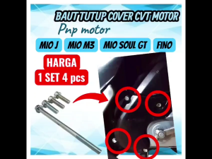 ATL racing baut tutup cover cvt motor mio mio m3 mio soul gt fino 125 cc 1SET 4PCS PREMIUM