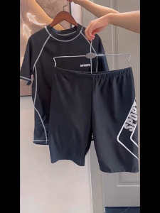 Swimwear For Men Quick Drying High Elastic Swimming Suit Swimming Outfit For Men Swimming Attire For Men Swim Shorts Swim Top 2pcs