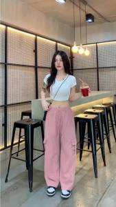 JOY Celana Cargo Wanita Playful Flutter