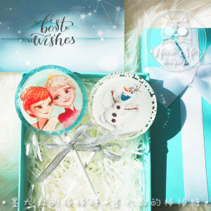 Masters of Candy Stick Childrens Snacks Lollipop Gift Box Set of 2 for Girlfriend Snow White And the Seven Dwarfs Handmade
