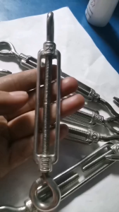 Solid Lifting Stainless Turnbuckle 4-8mm Hook-Eye G304 Rigging Screw Rust Proof Wire Rope Tensioner