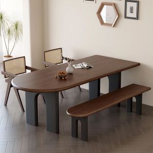 Yexiangyuan | Vintage Style Multi-purpose Solid Wood Dining Table