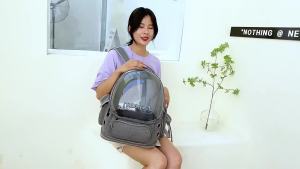 Cat Bag Portable Pet Backpack Compartment Breathable Backpack Capsule Detachable Puppy Travel Bag