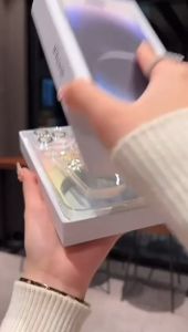 Rainbow Color Case Transparan Motif Gelas Pelangi Berkilau Tampilan Mewah Dan Elegan For Apple Iphone 11 12 13 14 Dan 15 Bahan TPU Lembut Berkualitas Tinggi