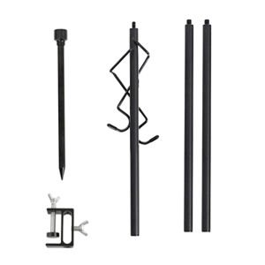 Outdoor Detachable Double Hook Camping Lamp Stand Aluminum