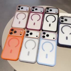 Ốp Điện Thoại Từ Tính Mờ Trong Suốt Cho iPhone 18/17/16/15/14/13 Pro Max Air Plus - Chống Sốc Hỗ Trợ Sạc Không Dây Tương Thích Với Magsafe Viền Silicon Mềm