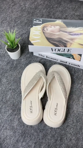 Sandal Jepit Jelly Wanita Wedges Import H.Y.S Hak Sedang 8386