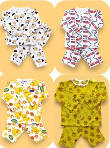 ชุดนอนเด็ก แขนยาว+ขายาว 1T (1-2ปี / 9-12Kg)ชุดกระดุมหน้า...ราคาย่อมเยาถูกที่สุดในสามโลกกก