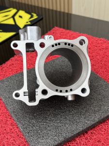 เสื้อจีออโน่ลูก62มิลปลอกสูบเหล็กบ่าเต็มพร้อมเจาะรูน้าท้ายปลอกยาวกว่าของเดิม2มิลเสื้อเปล่าลูก62มิลLAED-จีออโน่-pcx160