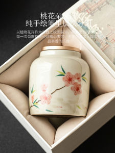 Hộp Đựng Trà Gốm Sứ Vẽ Tay Hộp Đựng Trà Đạo Hộp Đựng Trà Hoa Mận Hộp Đựng Trà Đựng Trà Hộp Đựng Trà Gốm Sứ Thủ Công